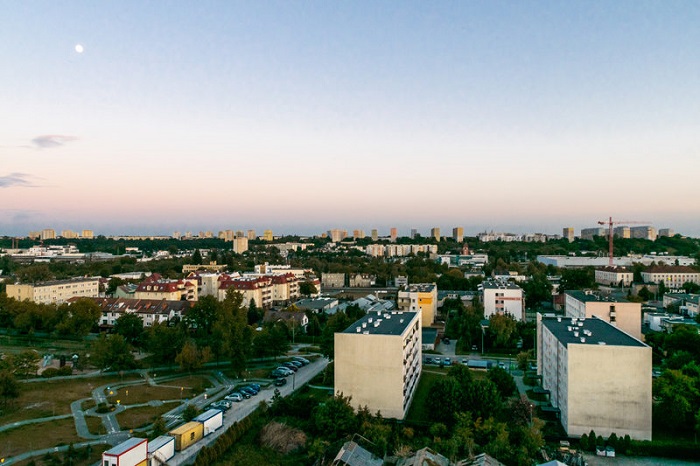 Widok na miasto z Balaton Apartamentów
