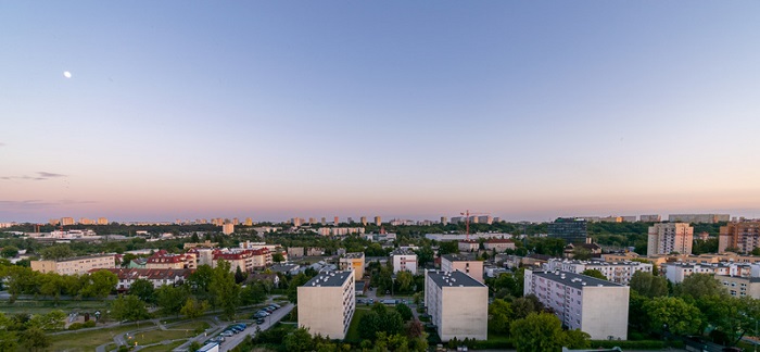 Widok na miasto z Balaton Apartamentów