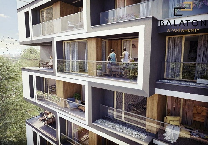 Duże okna i loggie apartamenty - Balaton Bartodzieje